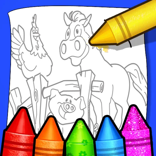 Farm Animals Coloring For Kids