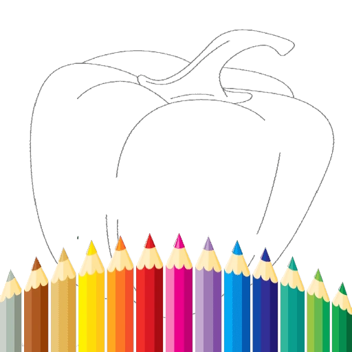 Fruits And Vegetables Coloring For Kids Printable